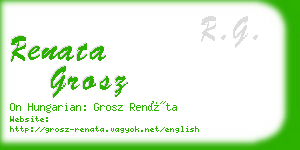 renata grosz business card